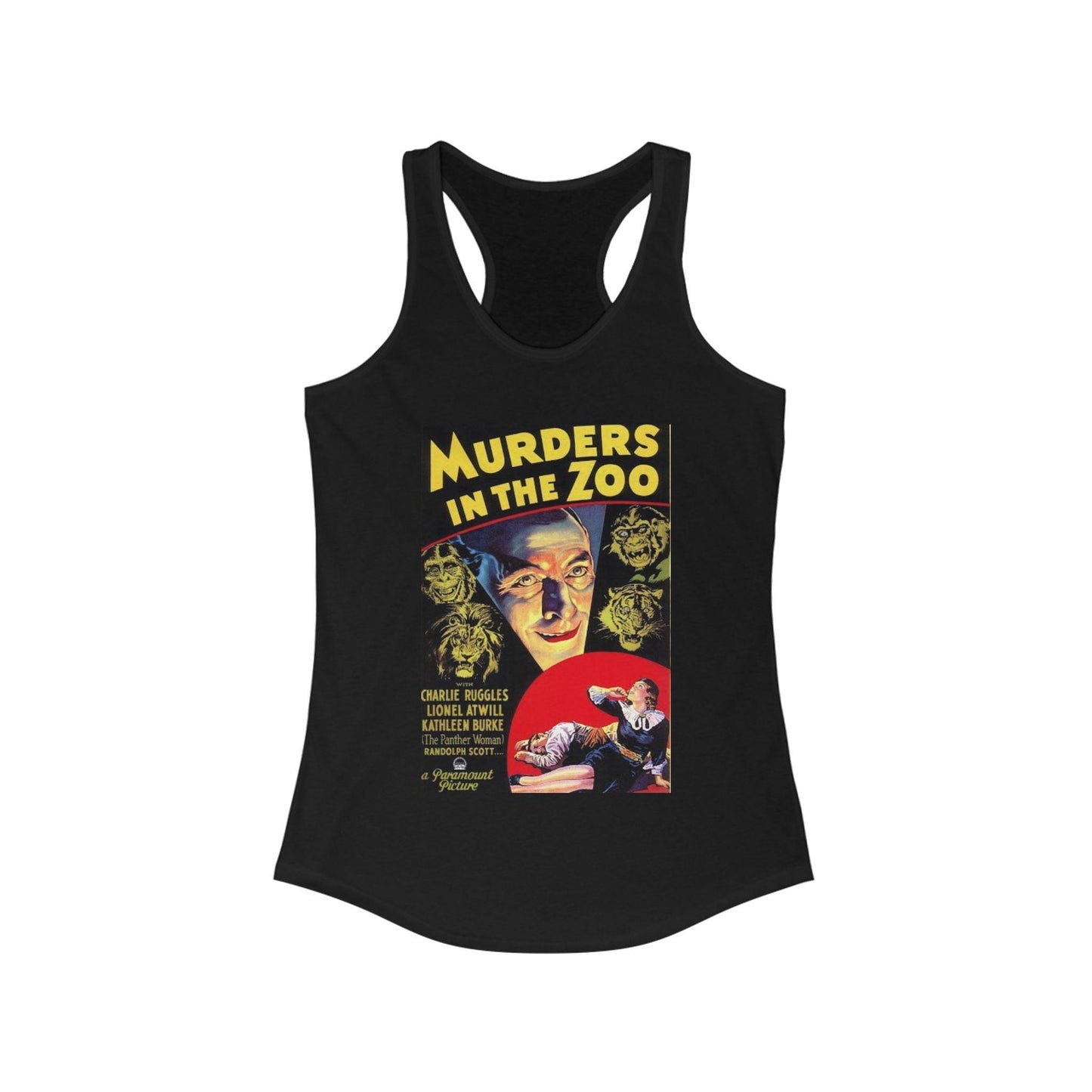 Murders in the Zoo - Women's Horror Movie Racerback Tank - KALO 506