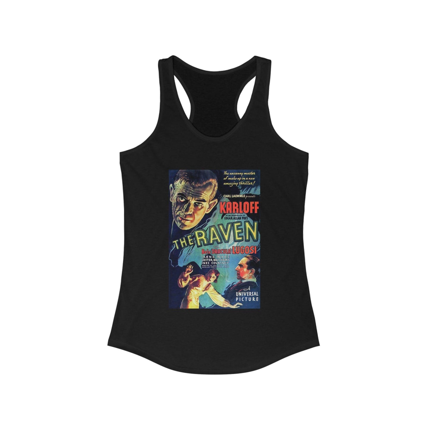 The Raven - Women's Horror Movie Racerback Tank - KALO 506