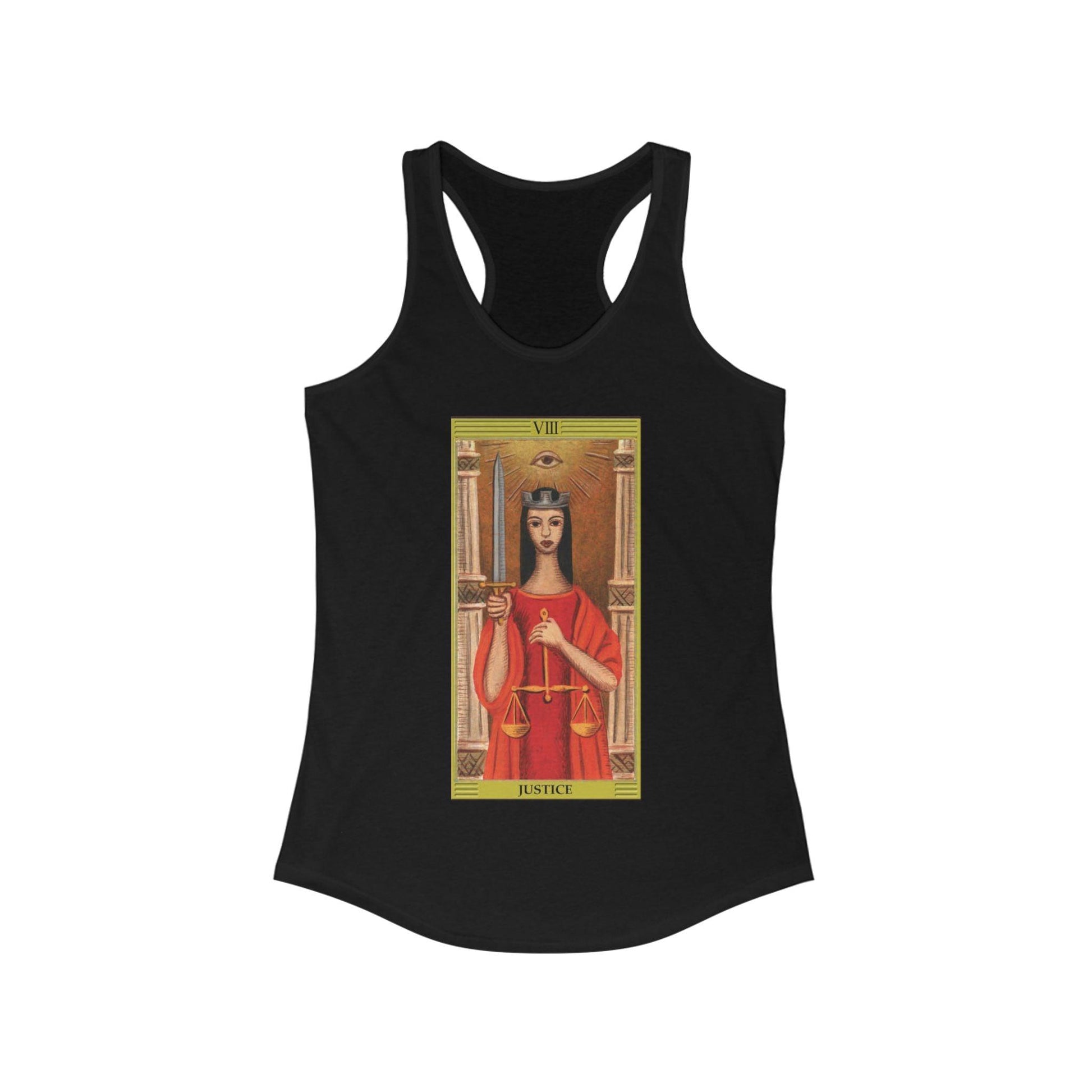 Justice - Women's Tarot Racerback Tank - KALO 506