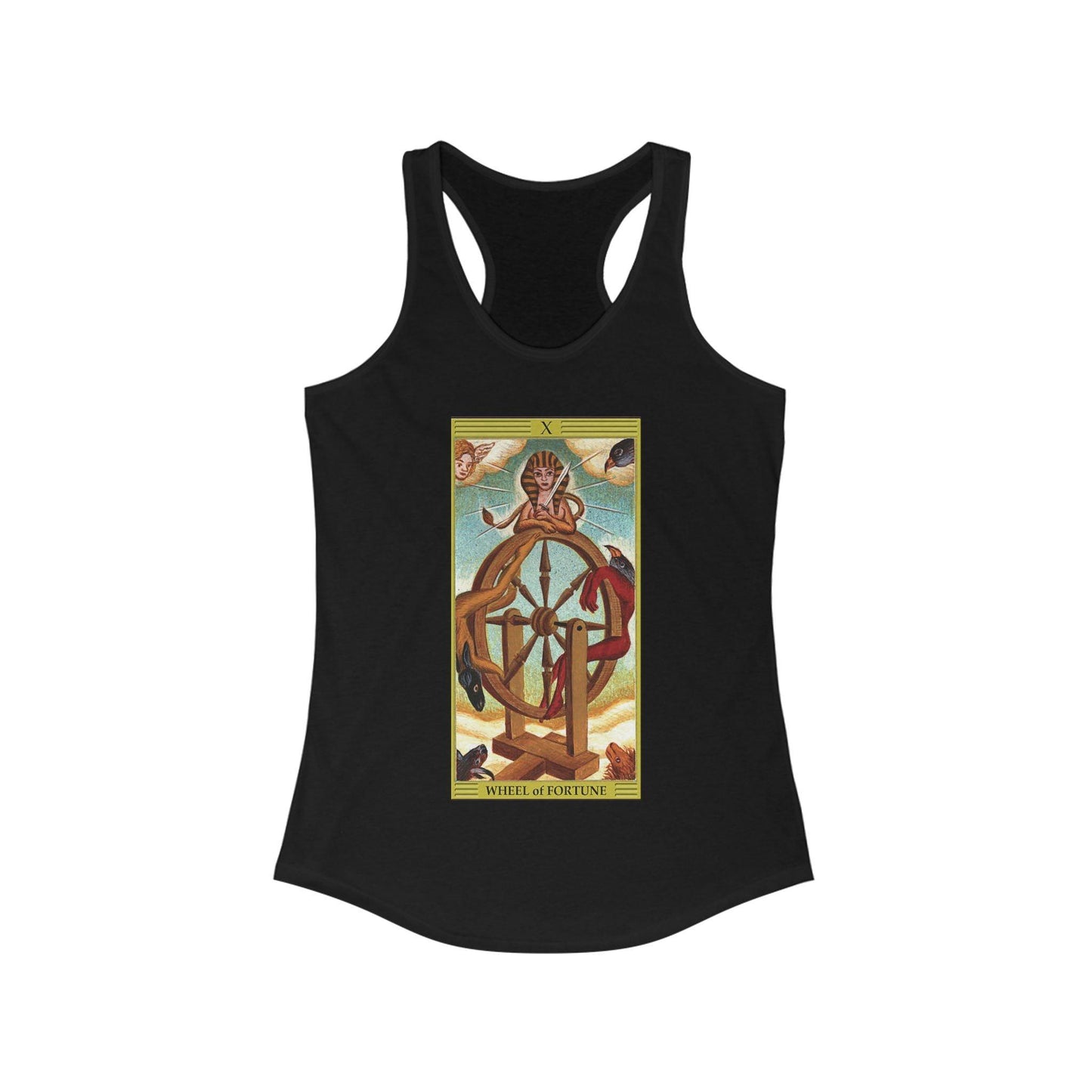 Wheel of Fortune - Women's Tarot Racerback Tank - KALO 506