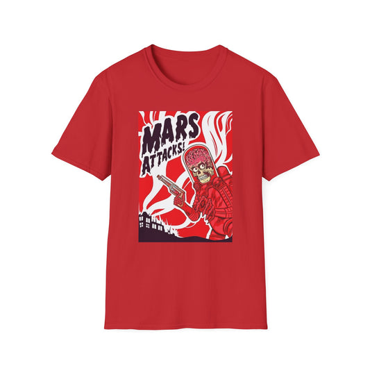 Mars Attacks - Vintage Horror - Cotton T-Shirt - Red