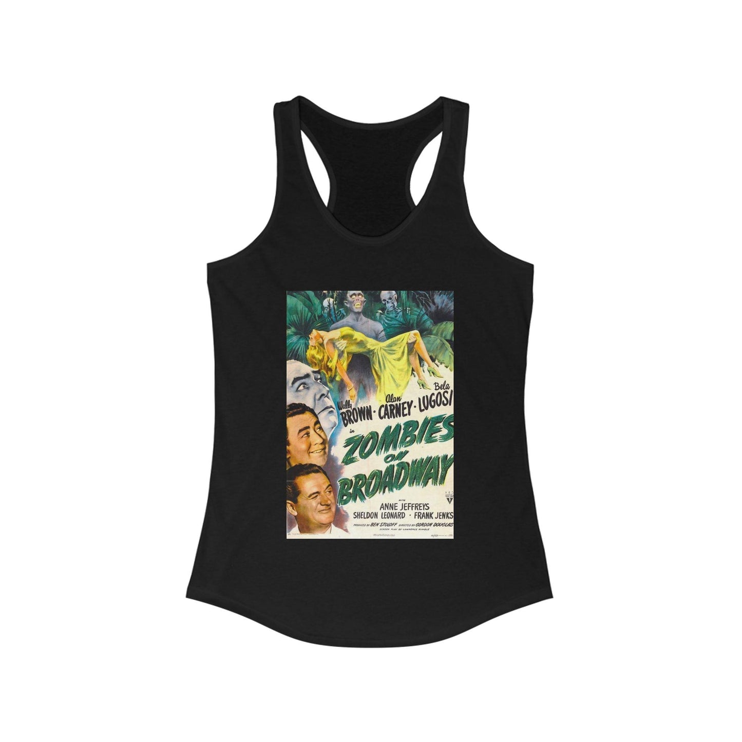 Zombies on Broadway - Women's Horror Movie Racerback Tank - KALO 506