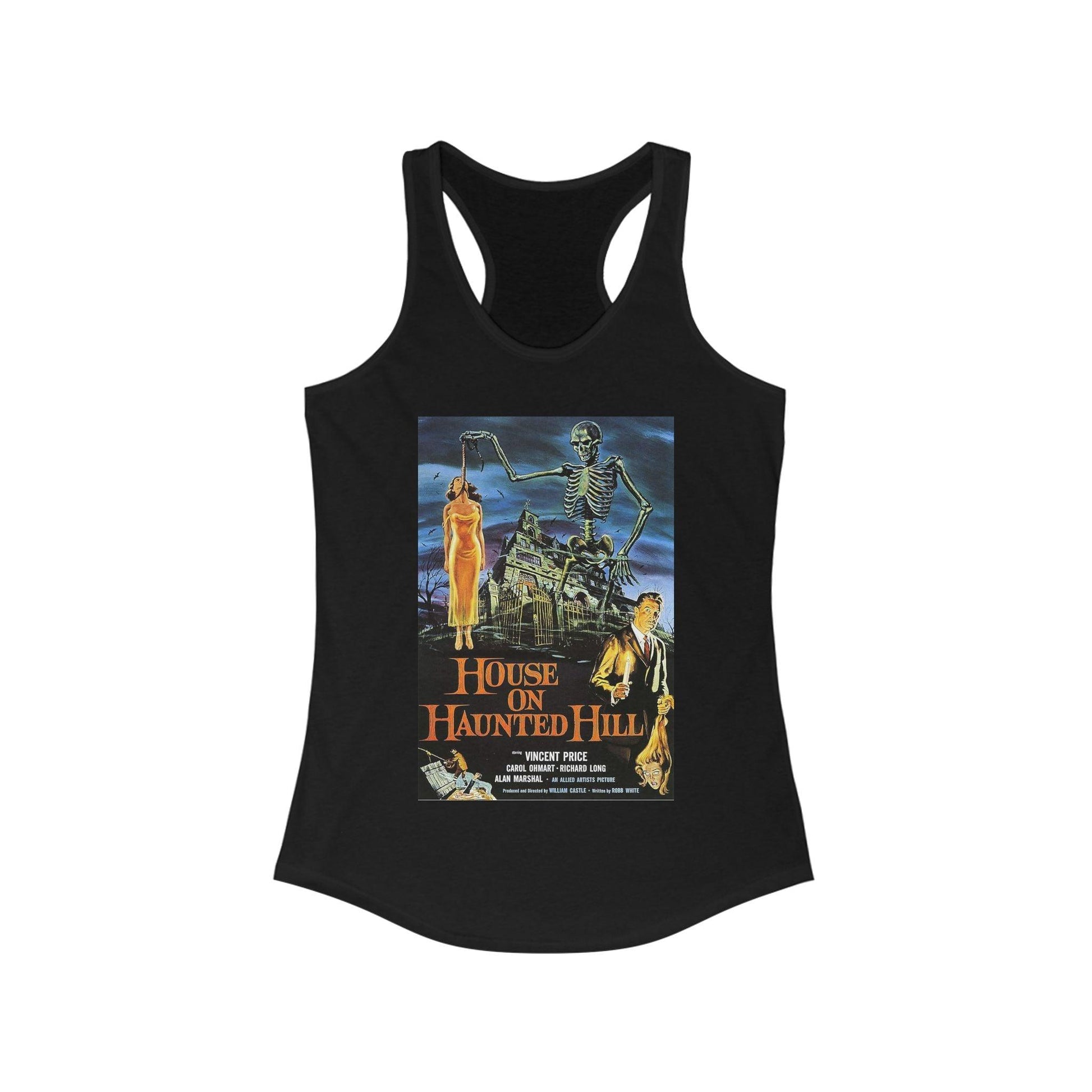 House on Haunted Hill - Women's Horror Movie Racerback Tank - KALO 506