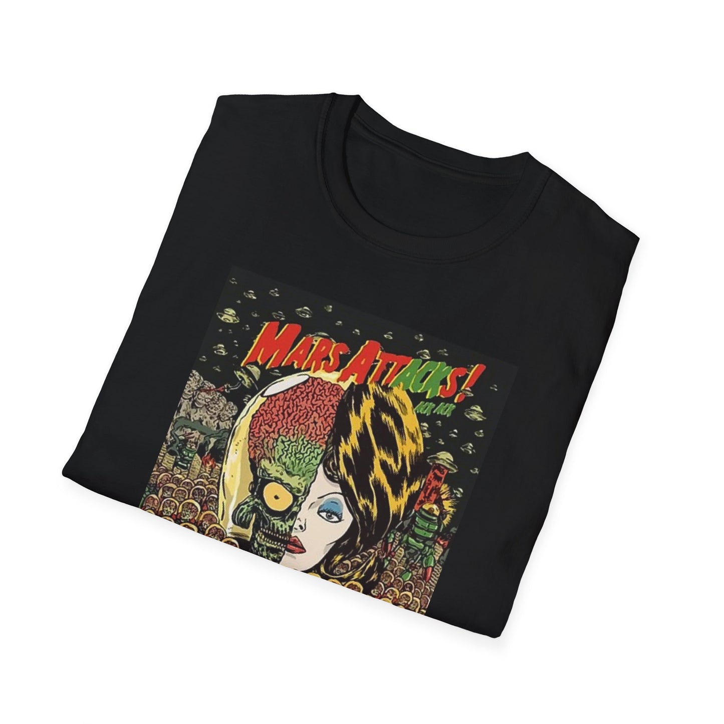 Mars Attacks (design 2) - Unisex - Vintage Horror- Cotton T-Shirt