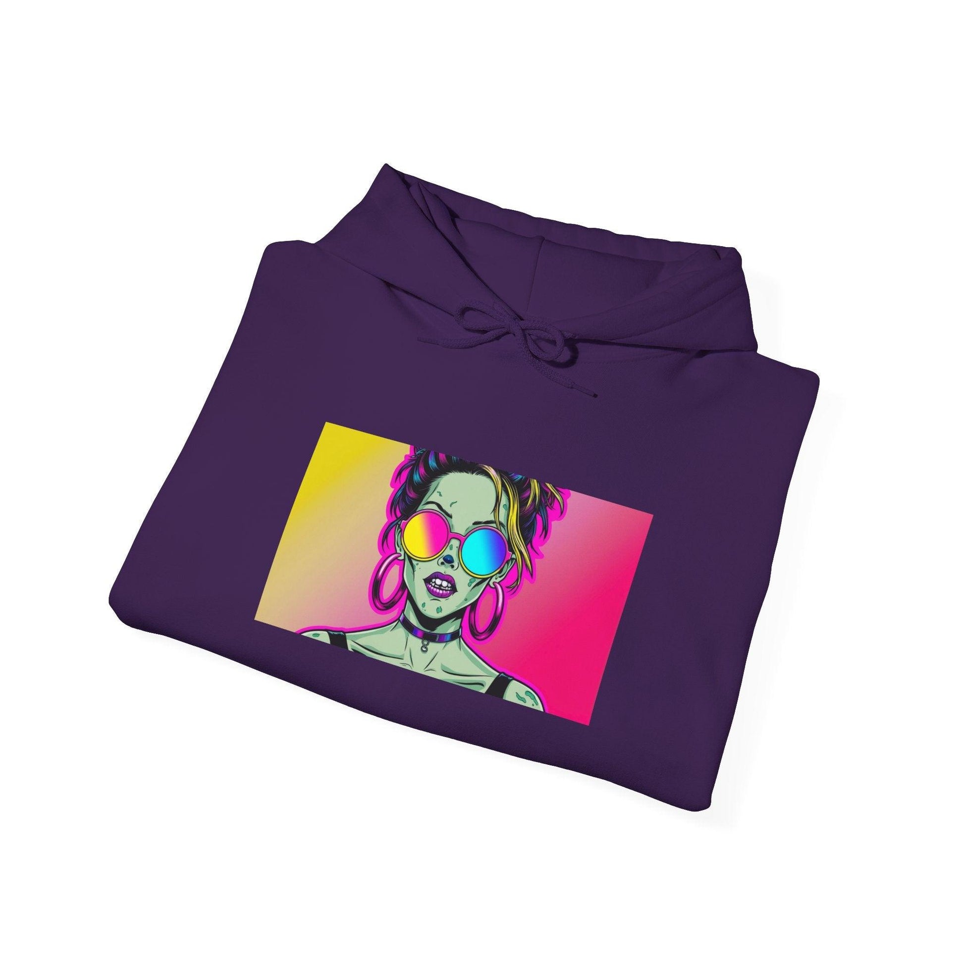 80's inspired Zombie - Hooded Sweatshirt - KALO 506