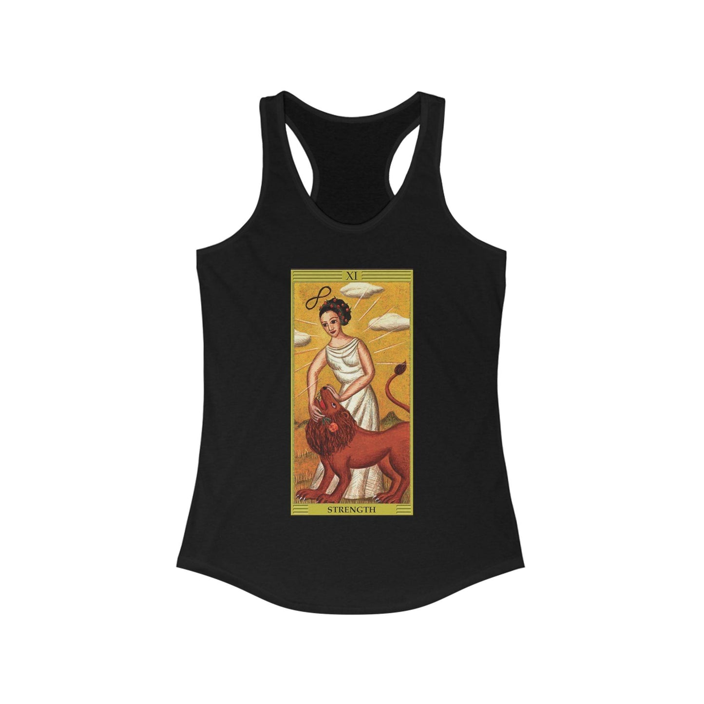 Strength - Women's Tarot Racerback Tank - KALO 506