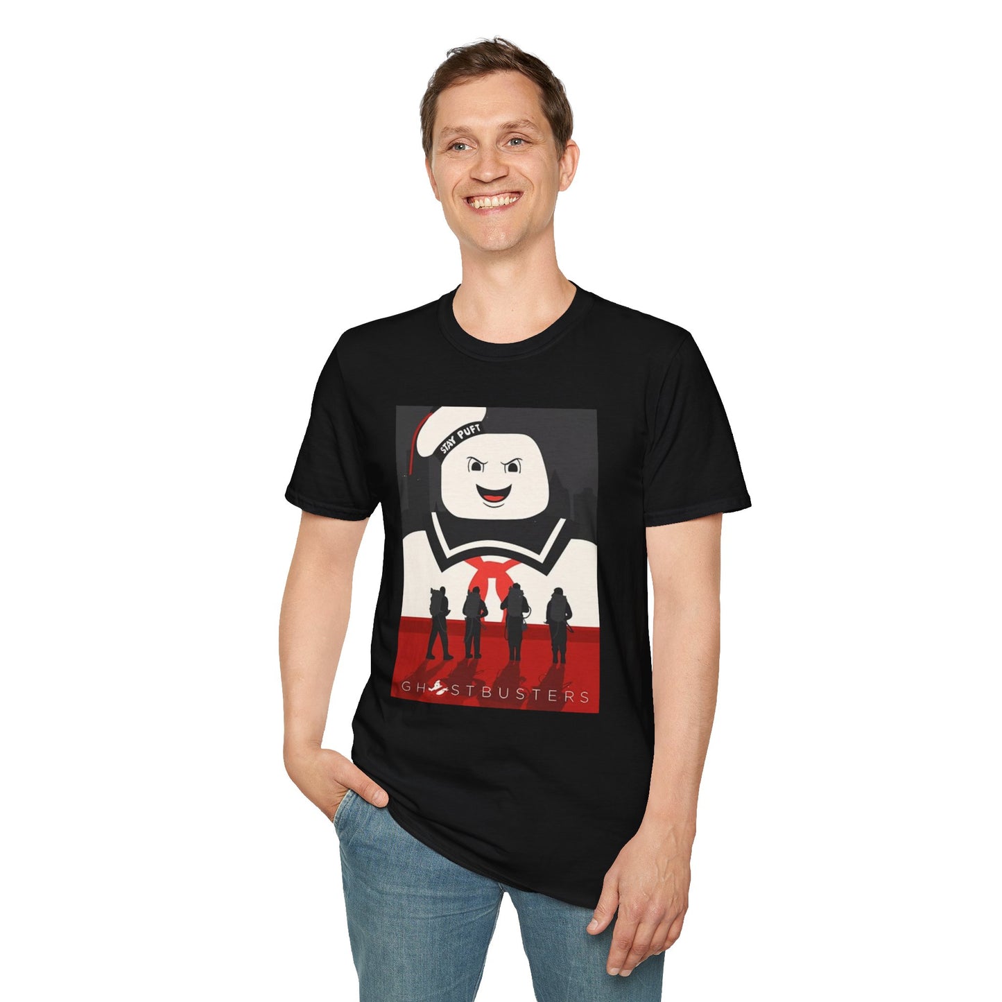 Ghostbusters -  Stay Puft - Unisex - Vintage Comedic Horror- Cotton T-Shirt