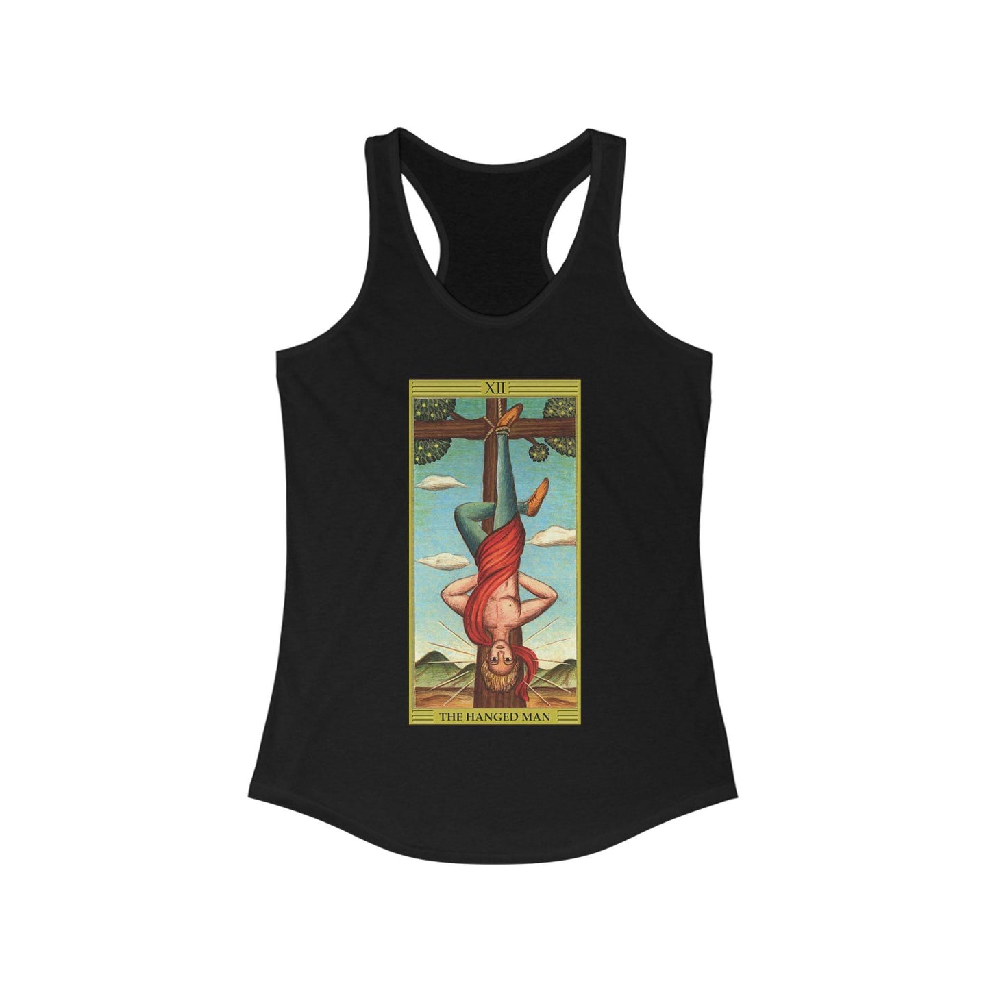 The Hanged Man - Women's Tarot Racerback Tank - KALO 506