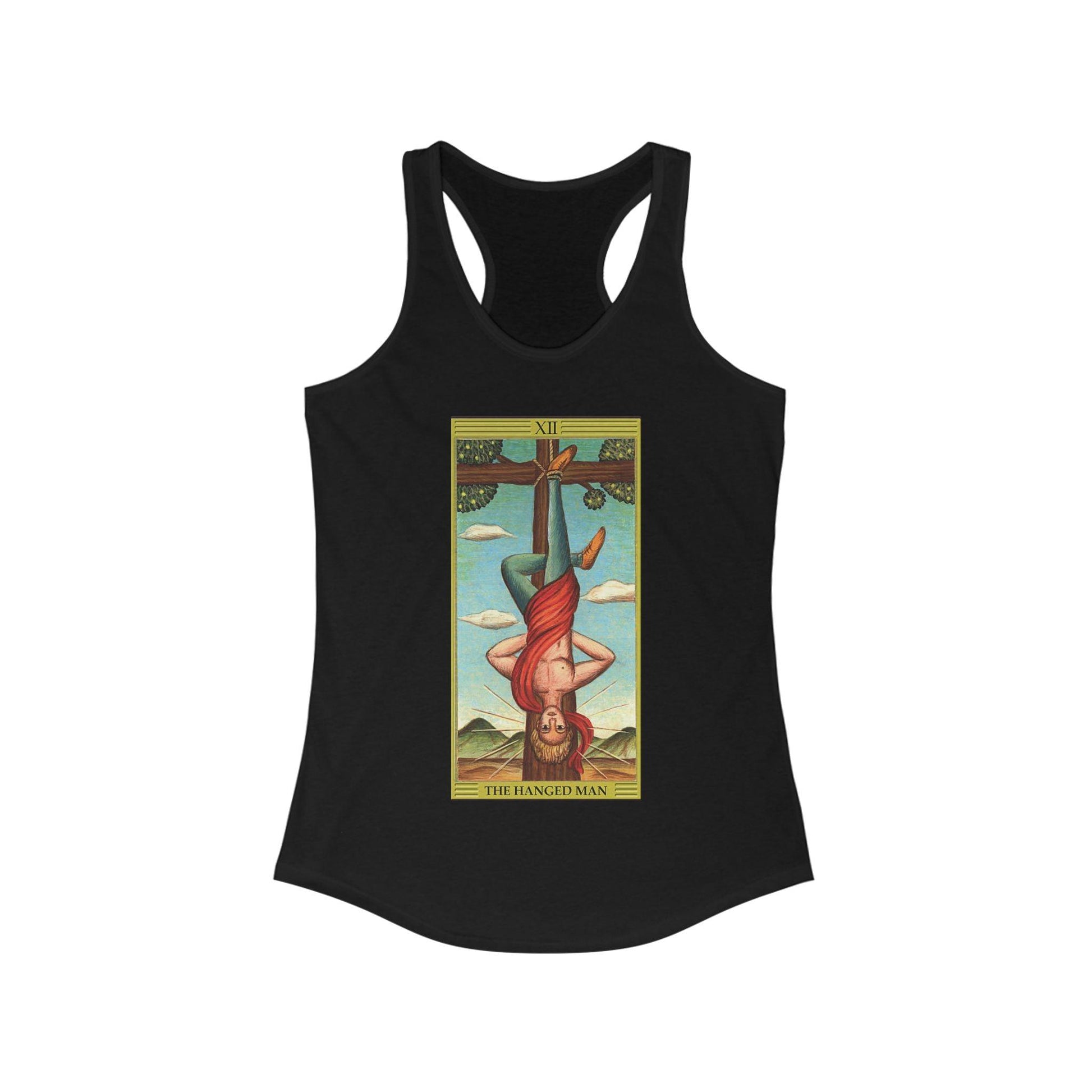 The Hanged Man - Women's Tarot Racerback Tank - KALO 506