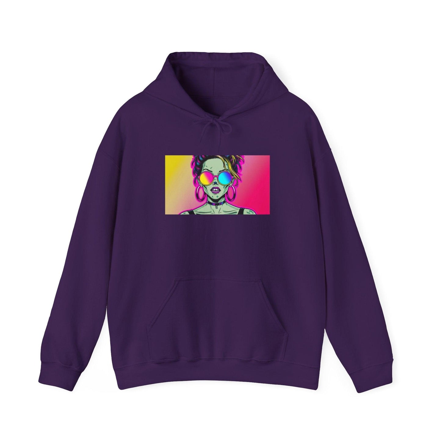 80's inspired Zombie - Hooded Sweatshirt - KALO 506